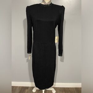 St John Saks Fifth Avenue Black dress